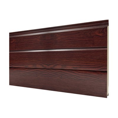 Tumeda puidu välimusega 3D fassaadi metallpaneelid